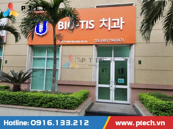 Ptech thi công hệ thống xử lý nước thải Phòng khám đa khoa BIO TIS